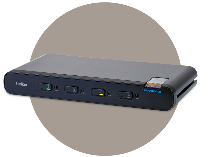 Secure KVM Switch ของ Belkin สำหรับงานที่ต้องแยกเครือข่าย