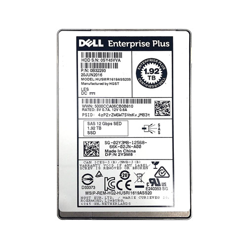 SSD HGST Ultrastar ความจุ 1.92TB สำหรับเซิร์ฟเวอร์