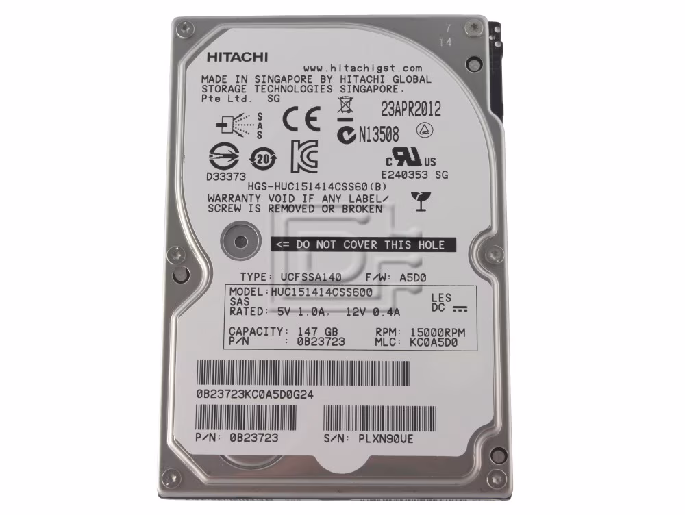 ฮาร์ดดิสก์ HGST Ultrastar ความจุ 147GB สำหรับเซิร์ฟเวอร์