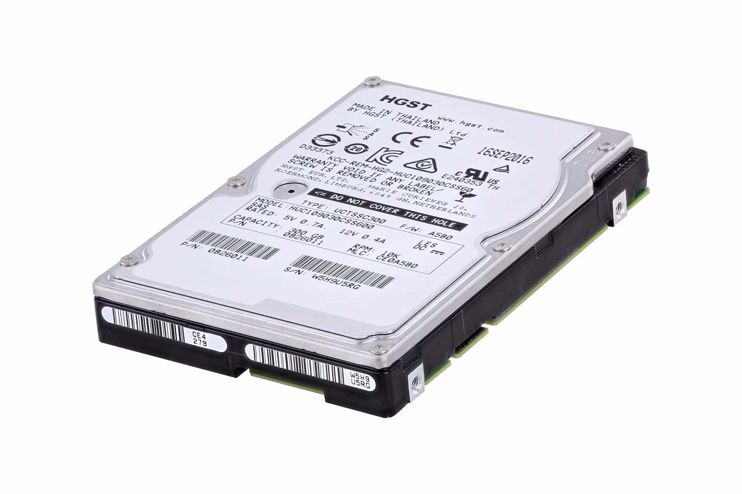 ฮาร์ดดิสก์ HGST Ultrastar ความจุ 300GB สำหรับเซิร์ฟเวอร์