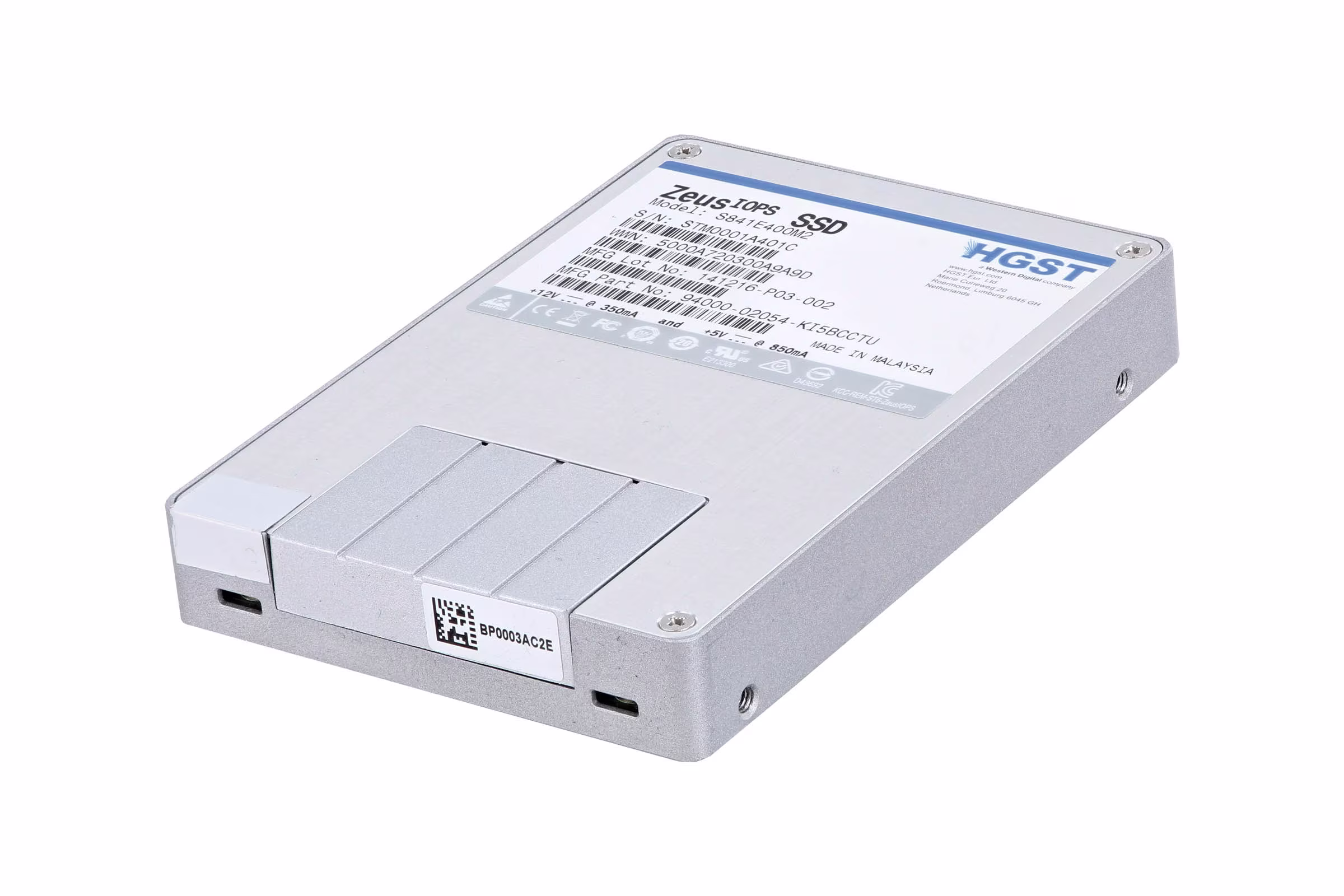 SSD HGST Ultrastar ความจุ 400GB สำหรับเซิร์ฟเวอร์