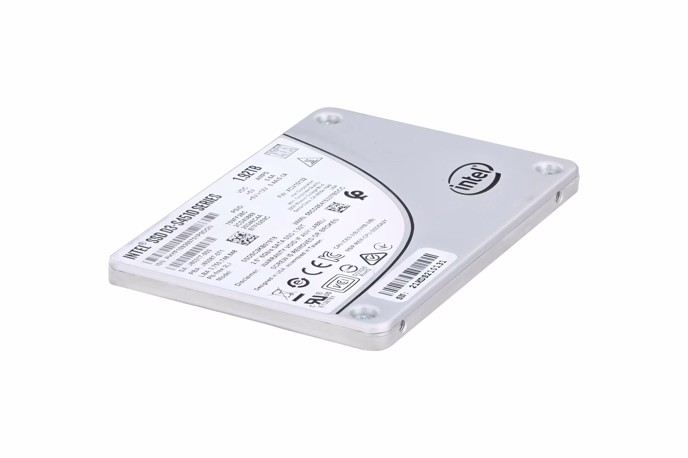 SSD Intel ระดับองค์กรแบบ NVMe และ SATA