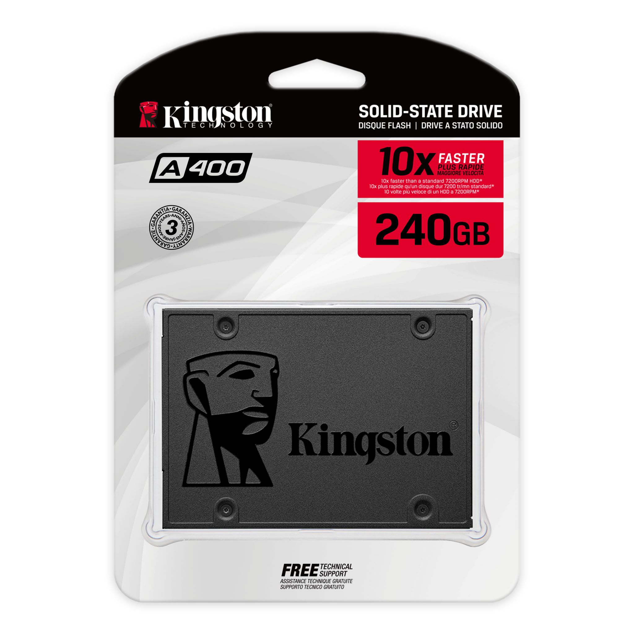SSD Kingston ความจุ 240GB สำหรับเซิร์ฟเวอร์
