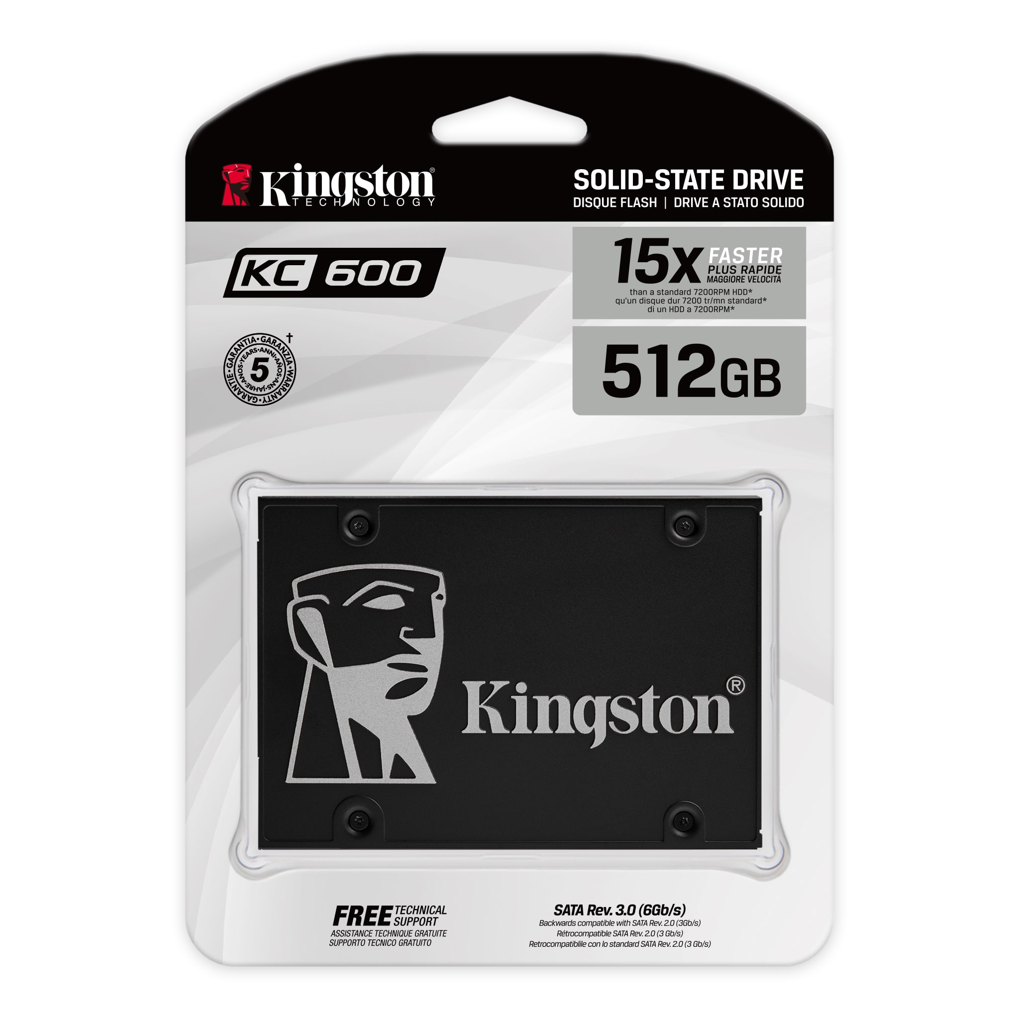 SSD Kingston ความจุ 512GB สำหรับเซิร์ฟเวอร์