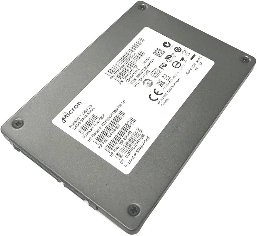 SSD Micron ความจุ 128GB สำหรับเซิร์ฟเวอร์