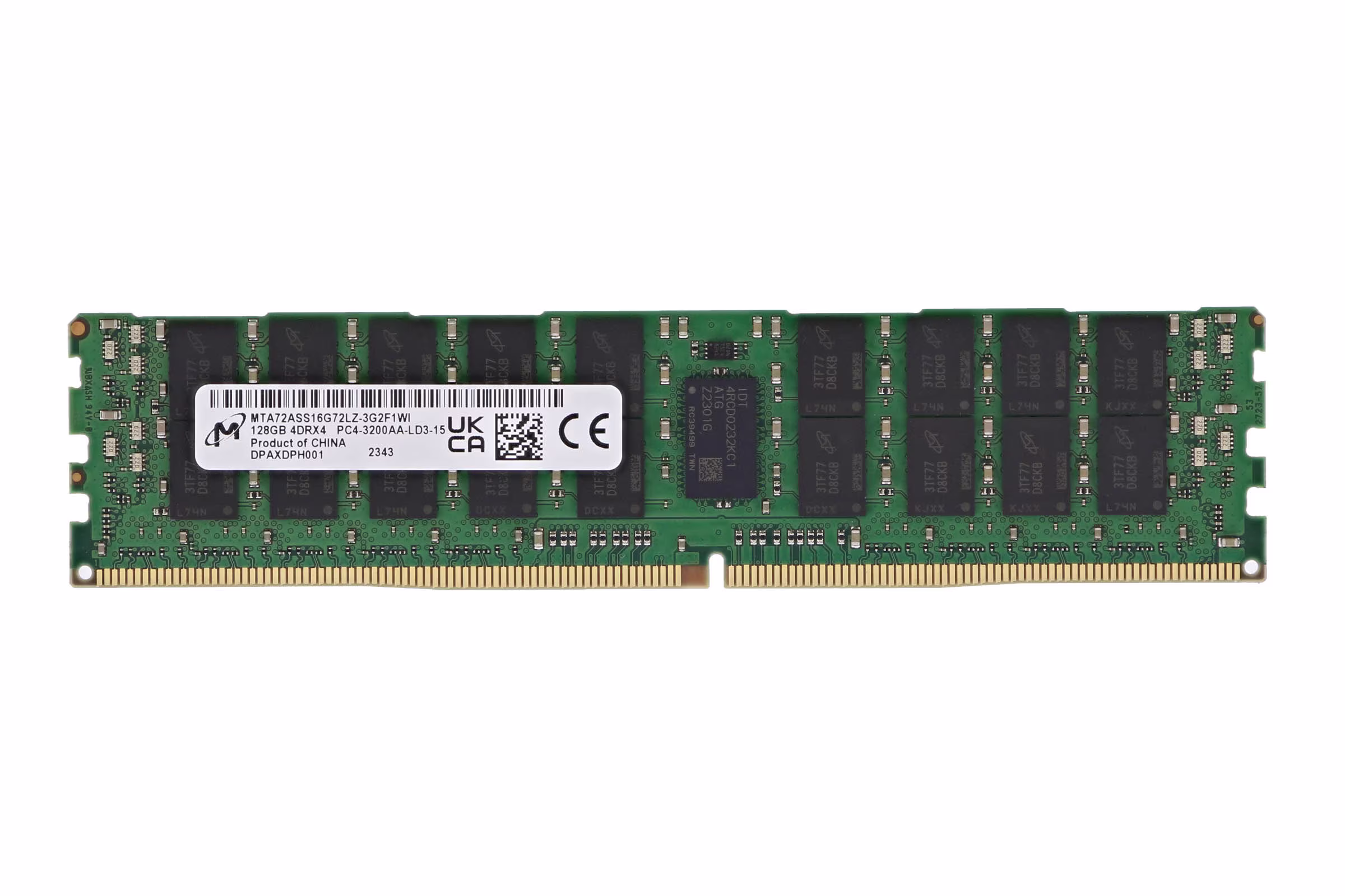 แรม Micron DDR4 ความจุ 128GB สำหรับเซิร์ฟเวอร์