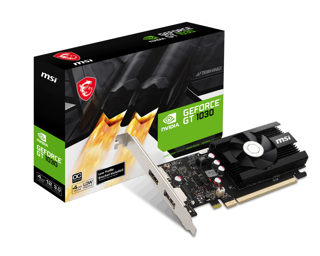 การ์ดจอ MSI หน่วยความจำ GDDR4 4GB