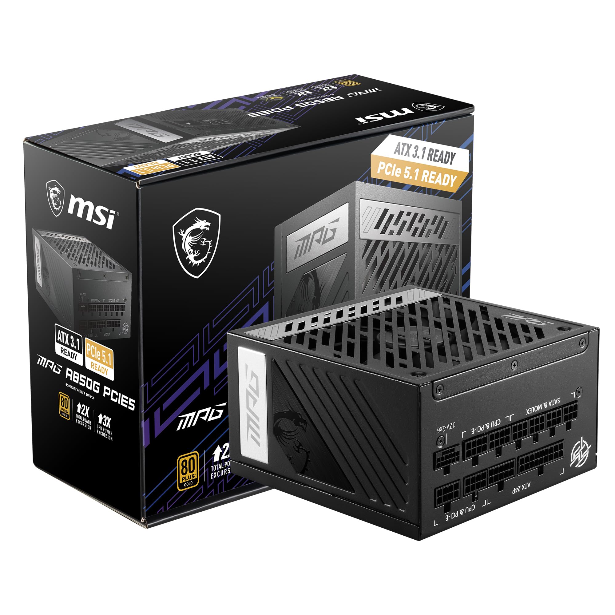 พาวเวอร์ซัพพลาย MSI มาตรฐาน ATX 3.0 พร้อมขั้วต่อการ์ดจอรุ่นใหม่