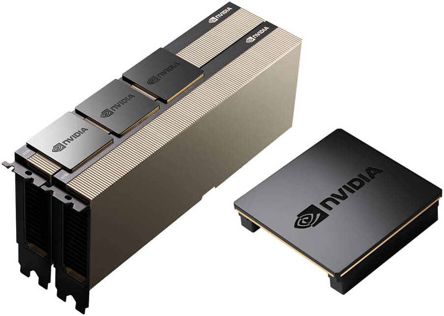 ตัวเชื่อม NVLink และหน้าแปลนของการ์ดจอ NVIDIA