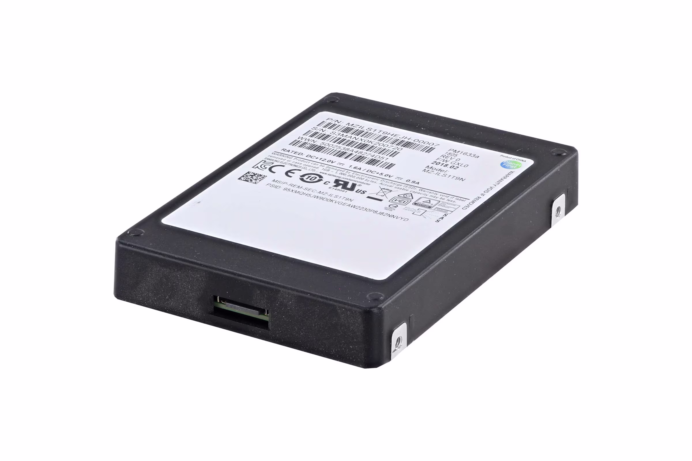 SSD Samsung ความจุ 1.92TB สำหรับเซิร์ฟเวอร์