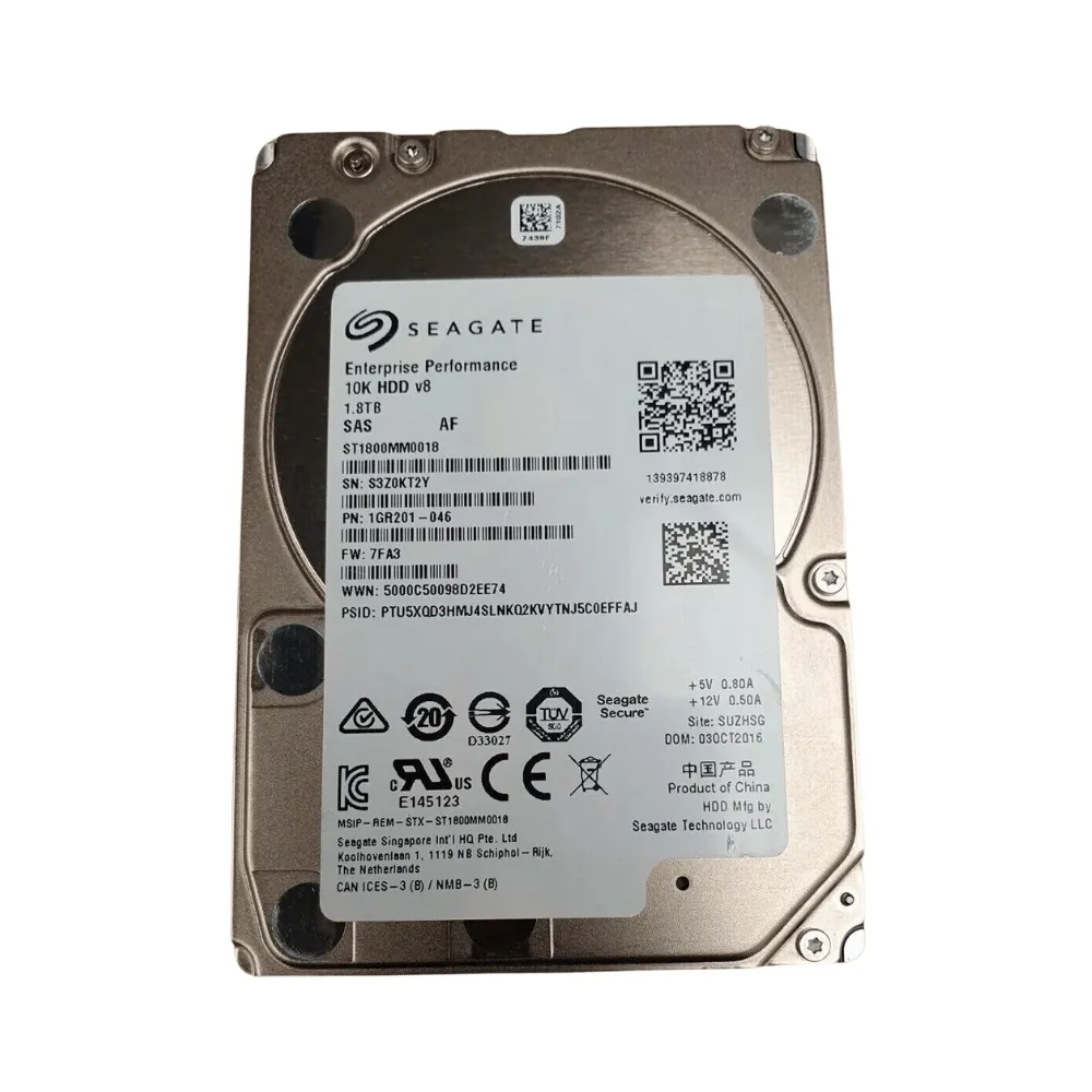 ฮาร์ดดิสก์และ SSD Seagate ความจุ 1.8TB สำหรับเซิร์ฟเวอร์