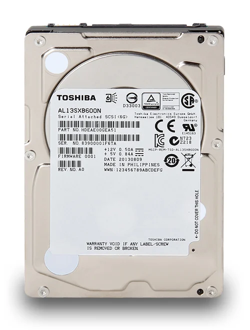 ฮาร์ดดิสก์และ SSD Toshiba ความจุ 600GB สำหรับเซิร์ฟเวอร์