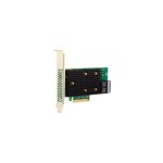 Broadcom 05-50077-03 9500-8i 8x Ports Tri-Mode SAS 12Gb/s / SATA 6Gb/s PCI Express 4.0 x8 Plug-in Card Low Profile Host Bus Adapter