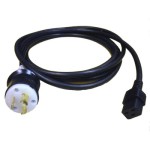 Sun 180-2005 AC Power Cord, NEMA L6-20P to IEC 320-C19