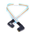 HP 667874-001 18-inch Mini-SAS Cable with Side Angle Connector