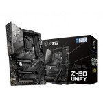 7C71-009R MSI MEG Z490 UNIFY Socket LGA 1200 Intel Z490 Chipset Intel Core i9 Processors Support DDR4 4x DIMM 6x SATA3 ATX Motherboard