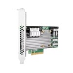 HPE Smart Array P824i-P MR Gen10 12G SAS PCIe RAID controller with 24 internal lanes, 4GB flash-backed write cache, supporting RAID 0/1/5/6/10/50/60 for enterprise storage arrays.