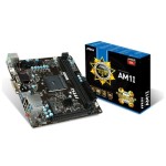 AM1I MSI Socket AM1 AMD APU Chipset AMD Athlon/ AMD Sempron Processors Support DDR3 2x DIMM 2x SATA 6.0Gb/s Mini-ITX Motherboard