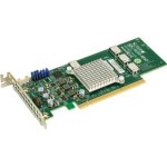 Supermicro AOC-SLG3-4E4T Internal Host Bus Adapter PCI-Express 3.0 x16 Low-Profile Plug-in Card 4 Internal NVMe OCuLink Connectors