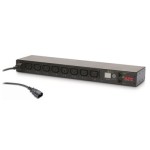APC AP7920B NetShelter Switched Rack PDU, 1U, 1PH, 2.3kW 230V 10A or 2.5kW 208V 12A, 8 C13 outlets, C14 cord