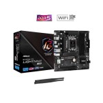 ASRock B760M PG LIGHTNING WIFI Socket LGA1700 Intel B760 Chipset Micro-ATX System Board (Motherboard) Supports Core 13th/14th Gen Processor DDR5 4x DIMM
