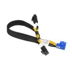 ซุปเปอร์ไมโคร CBL-PWEX-1061 8-Pin Right Angle CPU to 8-Pin + 6-Pin PCIe 34cm GPU Cable