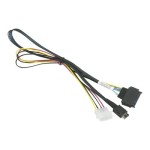 SUPERMICRO CBL-SAST-0956 - 0.55m OCuLink to U.2 PCIE with Power Cable