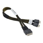 SUPERMICRO CBL-SAST-1021 - Supermicro 0.3m OCuLink 8 Lanes to 2x OCuLink 4 Lanes Pascal Cable