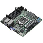 แอสร็อค E3C256D4I-2T Socket H5 LGA1200 Intel C256 Chipset MINI-ITX System Board