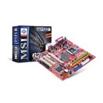 G31M-F MSI Socket LGA 775 Intel G31 + ICH7 Chipset Core 2 Quad/ Core 2 Duo/ Pentium 4/ Celeron D Processors Support DDR2 2x DIMM 4x SATA 3.0Gb/s Micro-ATX Motherboard