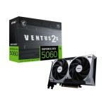MSI G5060-8V2C GeForce RTX 5060 VENTUS 2X OC 8GB GDDR7 128-Bit PCI Express 5.0 x16 3-DisplayPort 1-HDMI 1x 8-Pin Dual-Slot Graphics Card