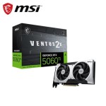 MSI G506T-16V2P GeForce RTX 5060 Ti VENTUS 2X PLUS 16GB GDDR7 128-Bit PCI Express 5.0 x16 3-DisplayPort 1-HDMI 1x 8-Pin Dual-Slot Graphics Card