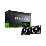 MSI G506T-16V3C GeForce RTX 5060 Ti VENTUS 3X OC 16GB GDDR7 128-Bit PCI Express 5.0 x16 3-DisplayPort 1-HDMI 1x 8-Pin Dual-Slot Graphics Card
