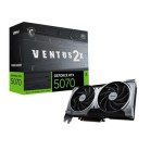 MSI G5070-12V2C GeForce RTX 5070 VENTUS 2x OC 12GB GDDR7 192-Bit PCI Express 5.0 x16 3x DisplayPort 1x HDMI 1x 6-Pin Graphics Card
