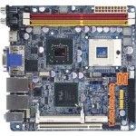 GA-6KIEH-RH Gigabyte Socket P Intel GM965/ICH8M Chipset Core 2 Duo Processors Support DDR2 2x DIMM 4x SATA 3.0Gb/s Mini-ITX Server Motherboard