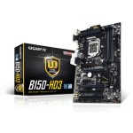 GA-B150-HD3 (rev. 1.0) Gigabyte Socket LGA 1151 Intel B150 Express Chipset 7th/6th Generation Core i7 / i5 / i3 / Pentium / Celeron Processors Support DDR4 4x DIMM 6x SATA 6.0Gb/s ATX Motherboard