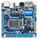 GA-H55N-USB3(rev.1.0) Gigabyte Socket LGA 1156 Intel H55 Express Chipset Core i7 / i5 / i3 / Pentium / Celeron Processors Support DDR3 2x DIMM 4x SATA 3.0Gb/s Mini-ITX Motherboard (rev. 1.0)