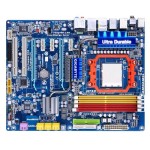 GA-MA790FX-UD5P Gigabyte Socket AM2+ AMD 790FX + SB750 Chipset AMD Phenom II X4/ Phenom II X3/ Phenom X4/ Phenom X3/ AMD Athlon 64 FX/ Athlon 64 X2/ Athlon X2/ Athlon 64/ Athlon/ AMD Sempron Processors Support DDR2 4x DIMM 6x SATA 3.0Gb/s ATX Motherboard