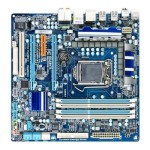 GA-P55M-UD4 Gigabyte Socket LGA 1156 Intel P55 Express Chipset Core i7 / i5 / i3 Processors Support DDR3 4x DIMM 5x SATA 3.0Gb/s Micro-ATX Motherboard
