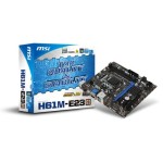 MSI H61M-E23 Socket LGA 1155 Intel H61 Chipset DDR3 2x DIMM 4x SATA2 Micro-ATX Motherboard