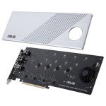 Asus HYPER M.2 X16 GEN 4 CARD 4x M.2 Slots Type 2242 / 2260 / 2280 / 22110 M.2 to PCI Express 3.0 / 4.0 x16 Adapter