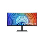 SAMSUNG LS34A654UBNXGO S65UA S34A654UBN ViewFinity 34" Curved 100Hz HDR10 Ultrawide QHD AMD FreeSync USB-C Monitor with Height Adjustable Stand
