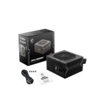 MSI MAG A550BN 550W 80-Plus Bronze 12V Single-Rail, DC-to-DC Circuit, 120mm Fan, Non-Modular, Sleeved Cables, ATX Power Supply