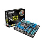 ASUS P8P67 Desktop Motherboard Intel Chipset ATX Socket H2 LGA-1155 32GB DDR3 SDRAM Serial ATA/600, Serial ATA/300 7.1