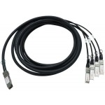 ซิสโก้ QSFP-4SFP10G-CU1M QSFP to 4xSFP10G Passive Copper Splitter Cable, 1m
