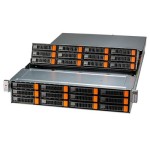 Supermicro SSG-521E-E1CR24L 2U front-loading all-flash storage server with 24 E3.S NVMe drives and PCIe 5.0