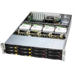 Supermicro SSG-621E-ACR16H Intel Xeon Scalable 4th/5th Gen Dual Socket LGA-4677 CPU 18-Bays Hot-Swap 12 front 3.5" SAS/SATA + 4 internal 3.5" SAS/SATA + 2 Rear 2.5" SATA Drive 16x DDR5 DIMM Slots 2U Rackmount Storage SuperServer