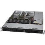 Supermicro SYS-120C-TN10R Intel Xeon Scalable 3rd Gen Dual Socket LGA4189 CPU 16x DDR4 DIMM Slots 10-Bays front Hot-Swap 2.5" SAS/SATA/NVMe Drive 1U Rackmount CloudDC SuperServer