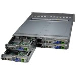 Supermicro SYS-221BT-HNC9R 2U 4-Node BigTwin with 6 hot-swap 2.5" NVMe/SATA (2 NVMe hybrid) Drives Per Node
