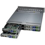 Supermicro SYS-221BT-HNTR 2U 4-Node BigTwin with 6 hot-swap 2.5" NVMe/SATA Drives Per Node